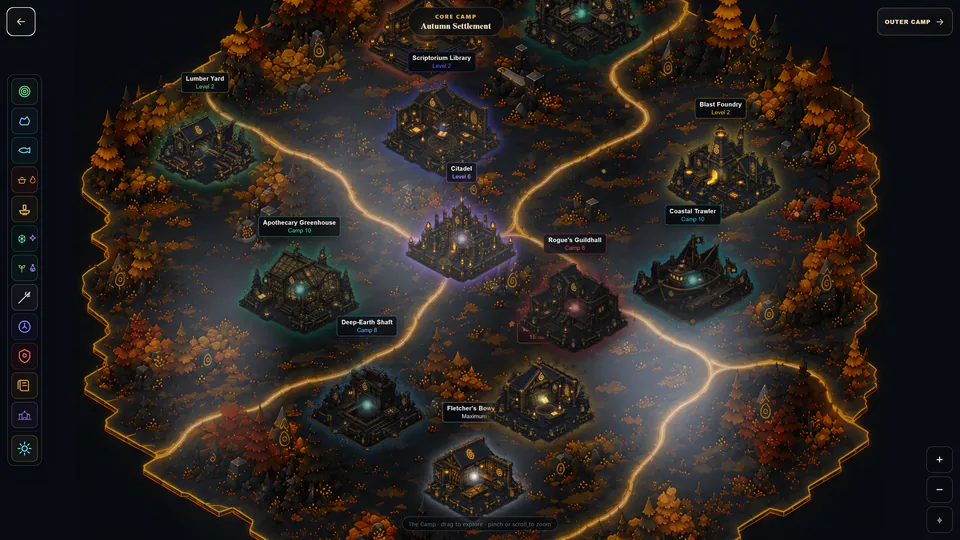 Cinematic Camp map